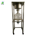 30l Laborfiltrationssystem / chemischer Glasreaktor-Vakuumfilter mit Edelstahl-Trichter